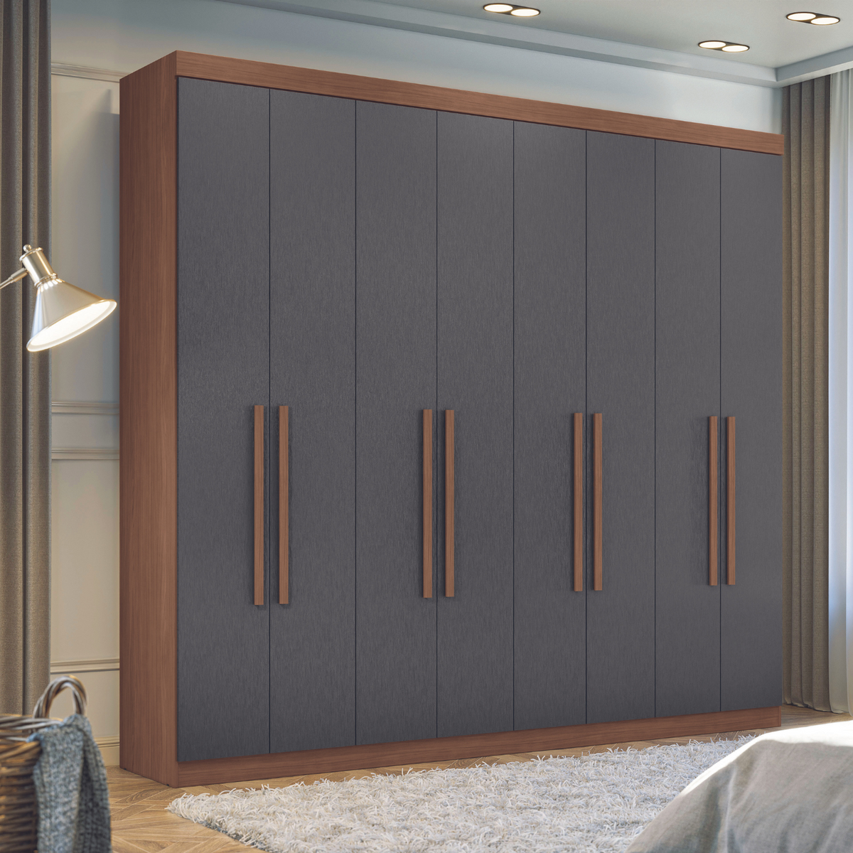 CLOSET MASTER 8.4 JATOBA/GRAFITO – Muebles Onessta