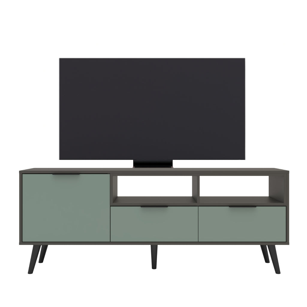 RACK TV 65" LISBOA GRAFITO/VERDE