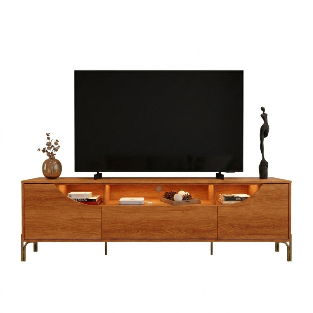 RACK TV 85" ALBI JEQUITIBA/JEQUITIBA