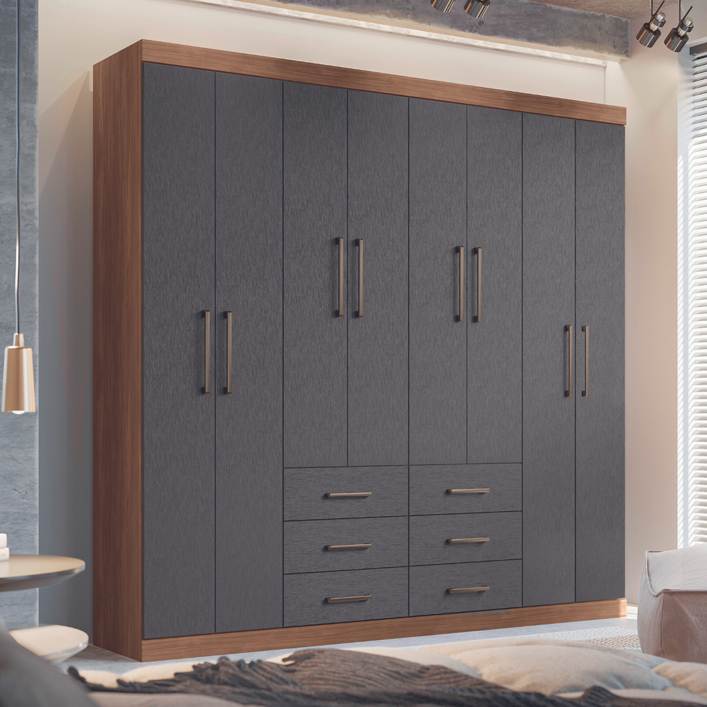 CLOSET LIVERPOOL 8.6 JATOBA/GRAFITO – Muebles Onessta