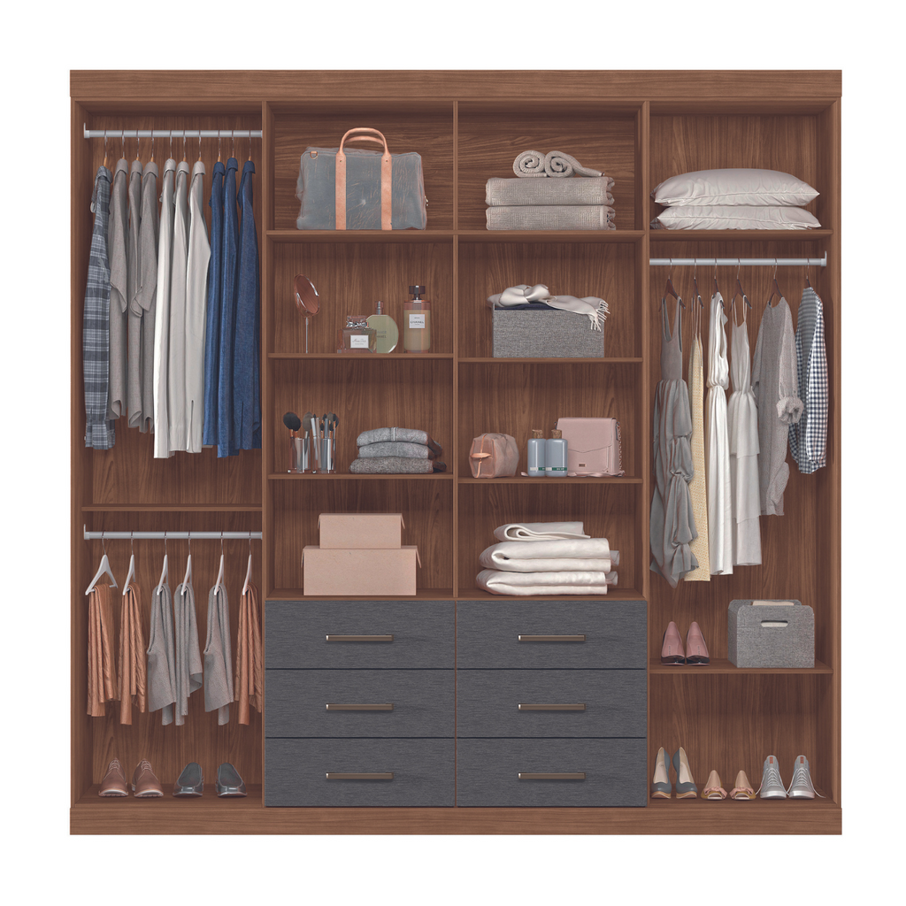 CLOSET LIVERPOOL 8.6 JATOBA/GRAFITO – Muebles Onessta