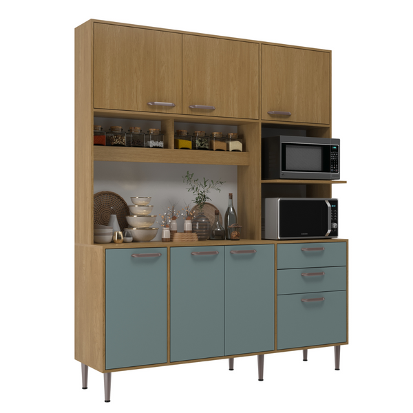 KIT COCINA LUNA 7.2 NOGAL/GREY