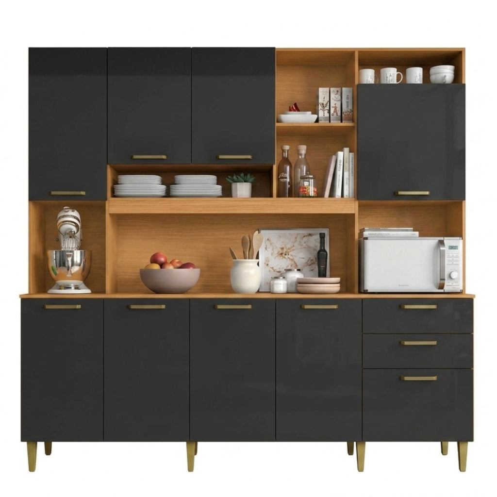 KIT COCINA MEGA 9.2 CINAMOMO/GRAFITO