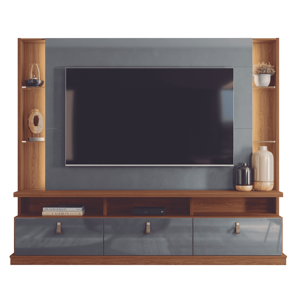 HOME TV 70" BILBAO GRIS TAURI CINZA 3 PUERTAS