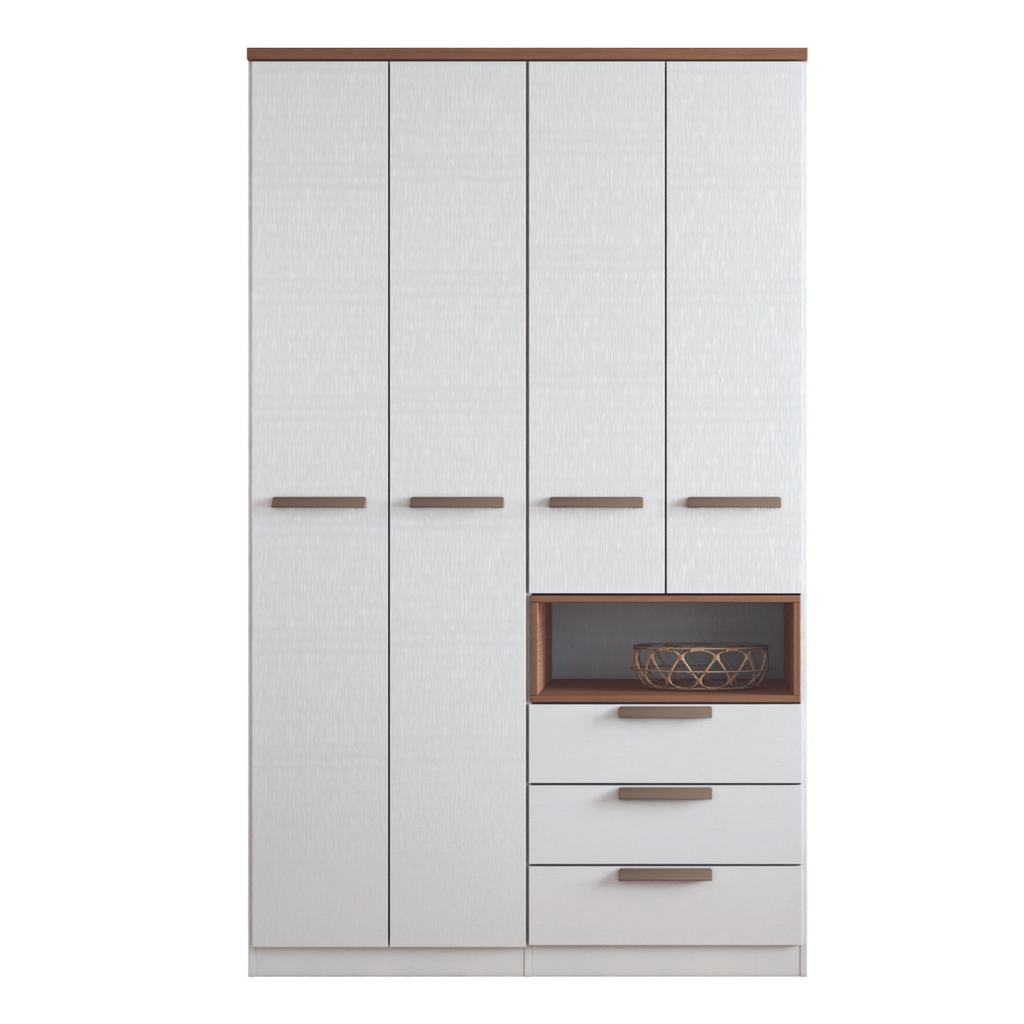 CLOSET CONECT 4.3 BLANCO/JATOBA