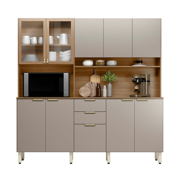 KIT COCINA AMORA 10.2 ALMENDRA/NUDE