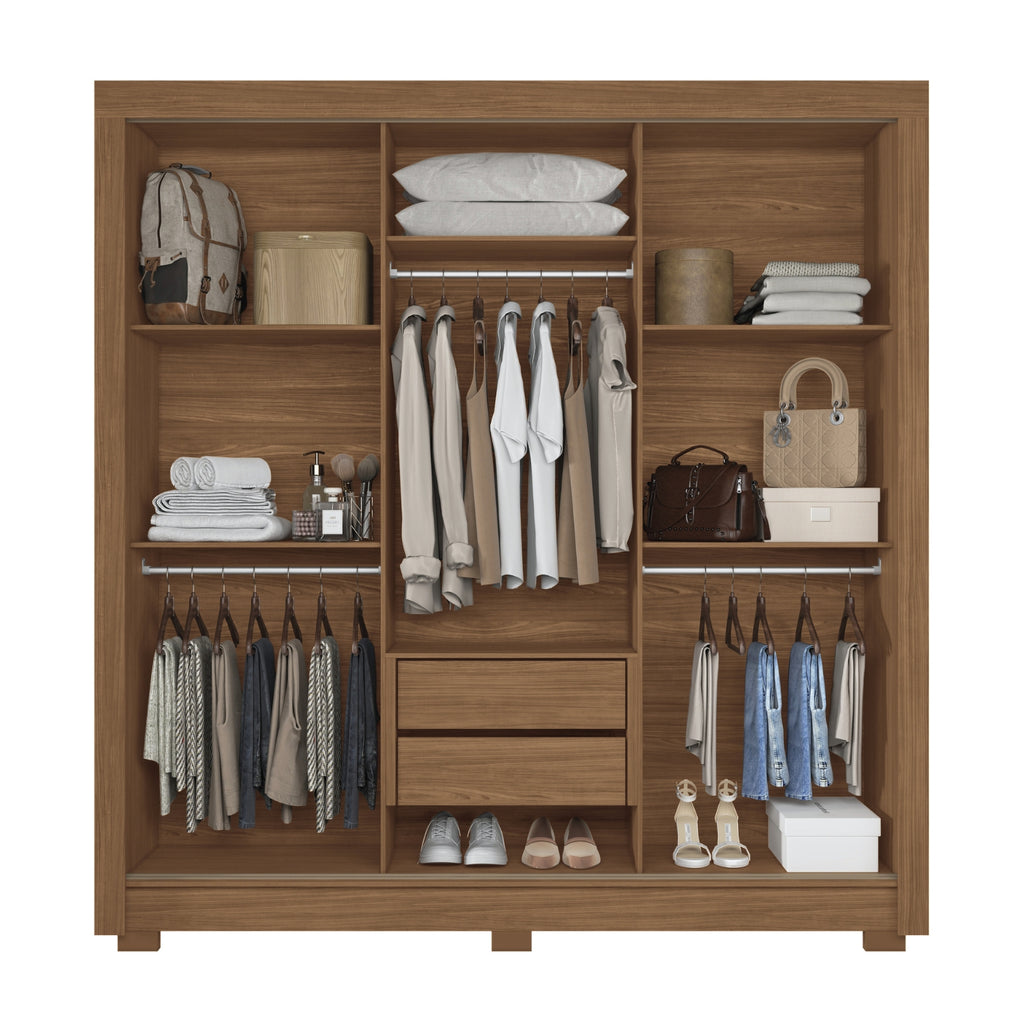 CLOSET MARINGA 3.2 JATOBA/GRAFITO C/ESPEJO – Muebles Onessta