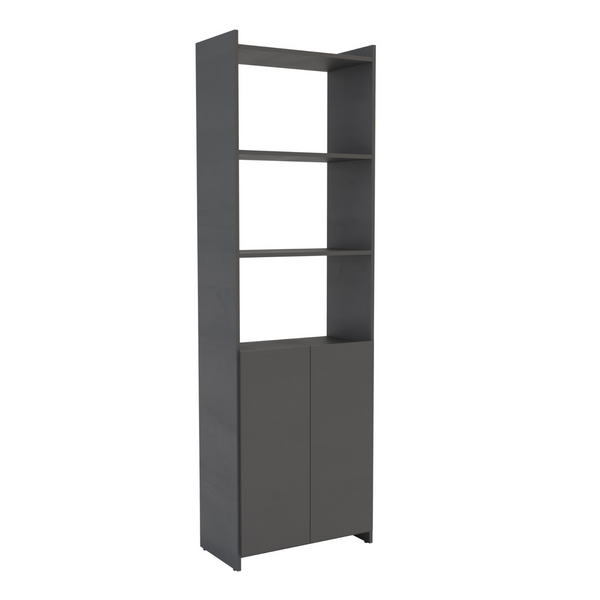 LIBRERO 2 PUERTAS GRAFITO