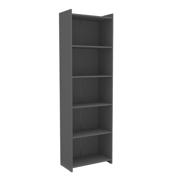 LIBRERO 5 REPISAS GRAFITO