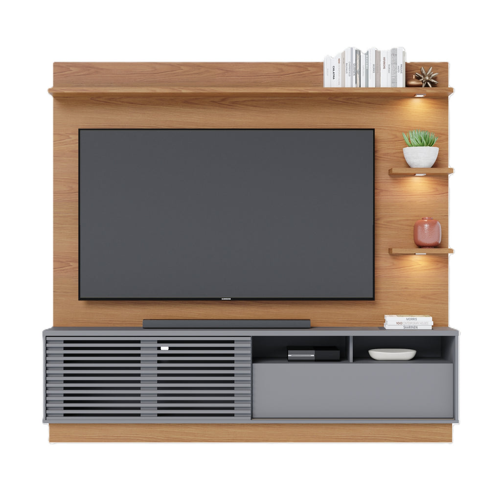 HOME TV 70" CAMPECHE FREIJO/CINZA